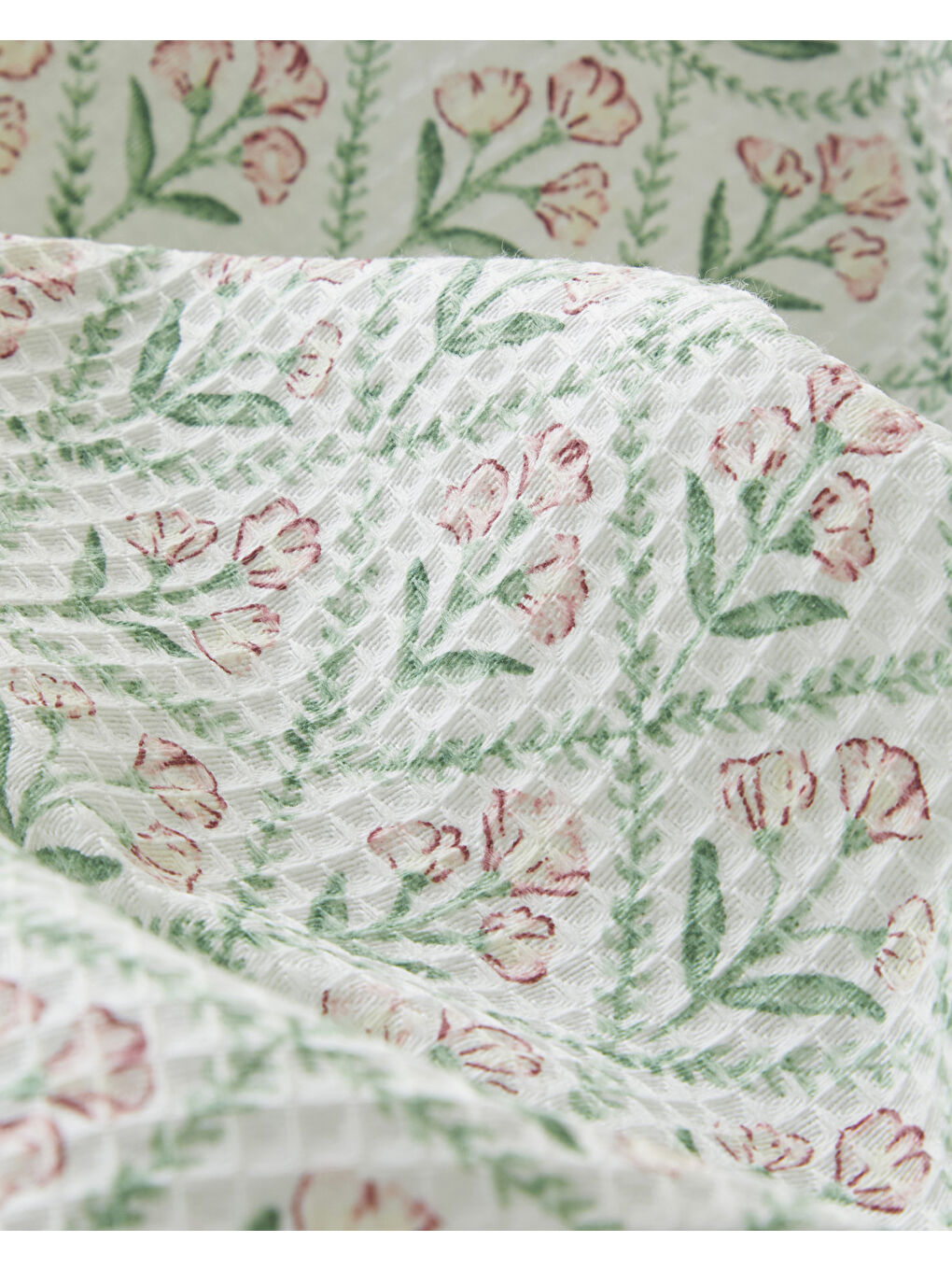 Bloom Crest Çift Kişilik Pike 200x220 cm Yeşil-3