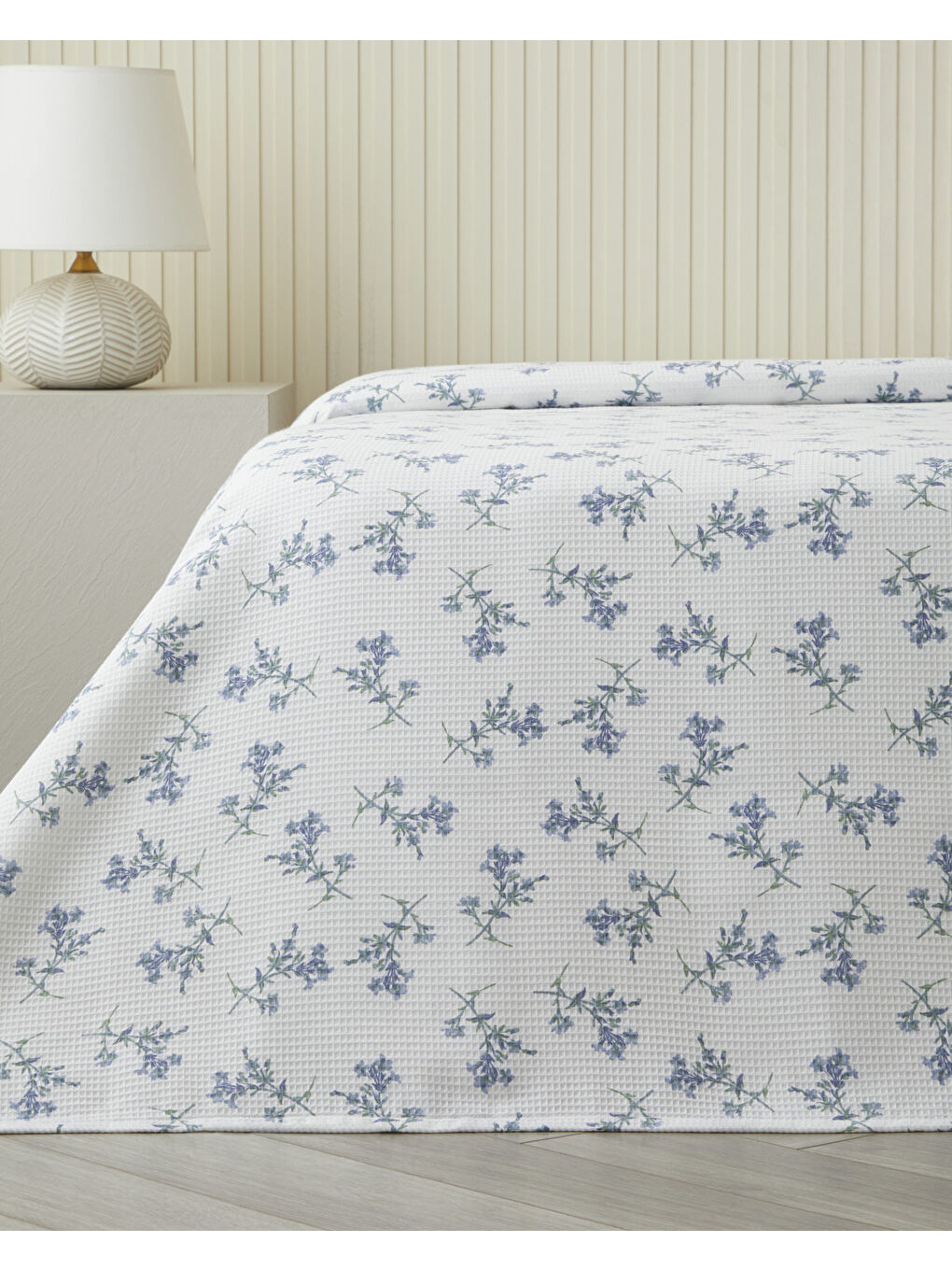 Blue Spring Çift Kişilik Pike 200x220 cm Mavi-1