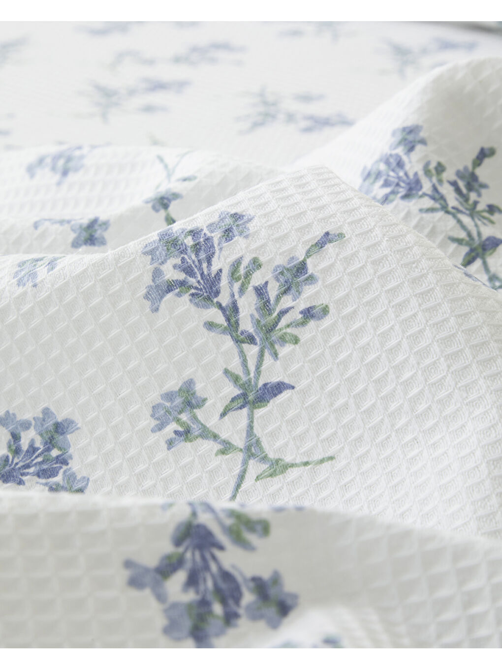 Blue Spring Çift Kişilik Pike 200x220 cm Mavi-3