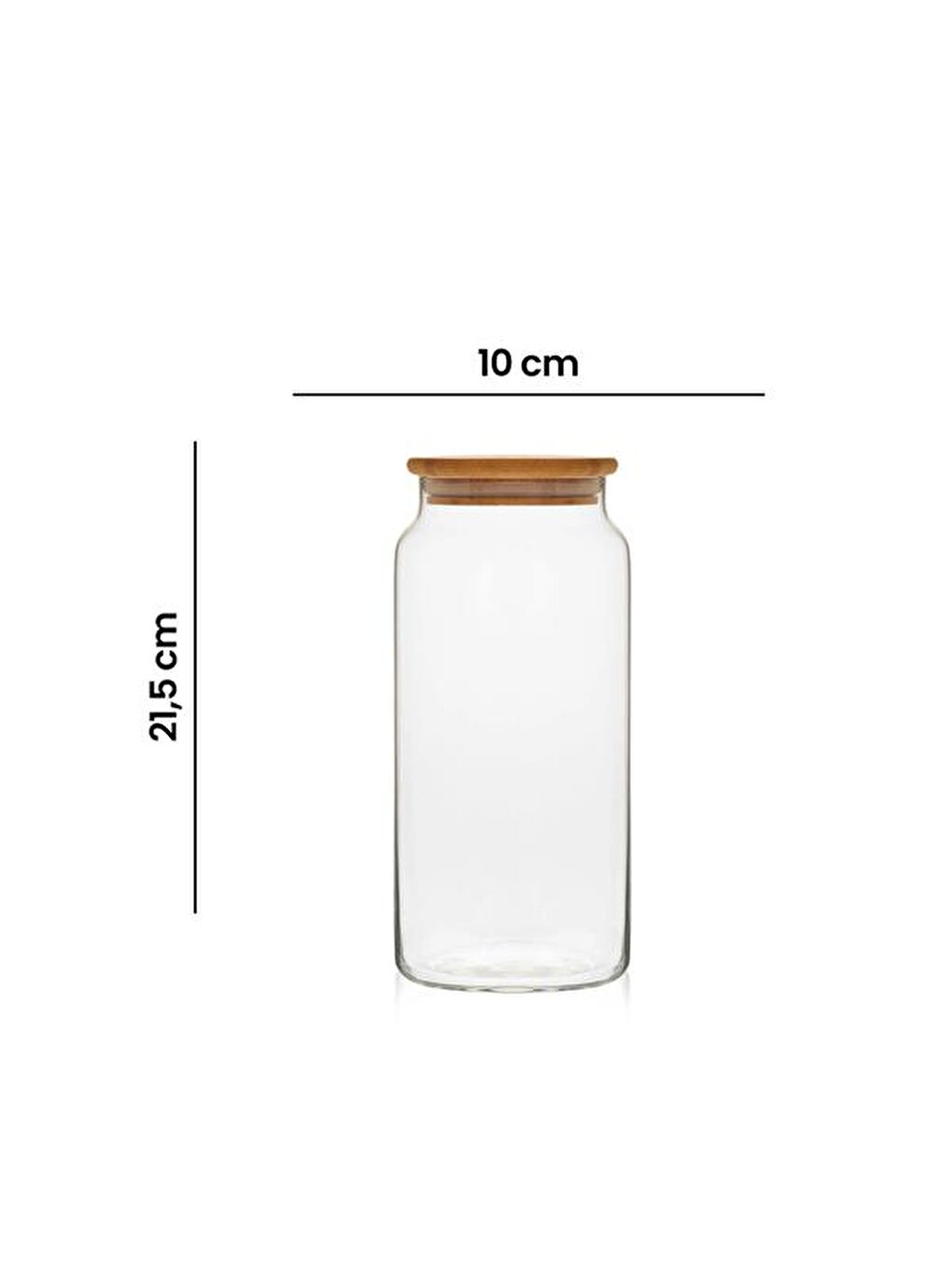 Kahverengi Zone Cam Saklama Kabı - 1300 ml-4