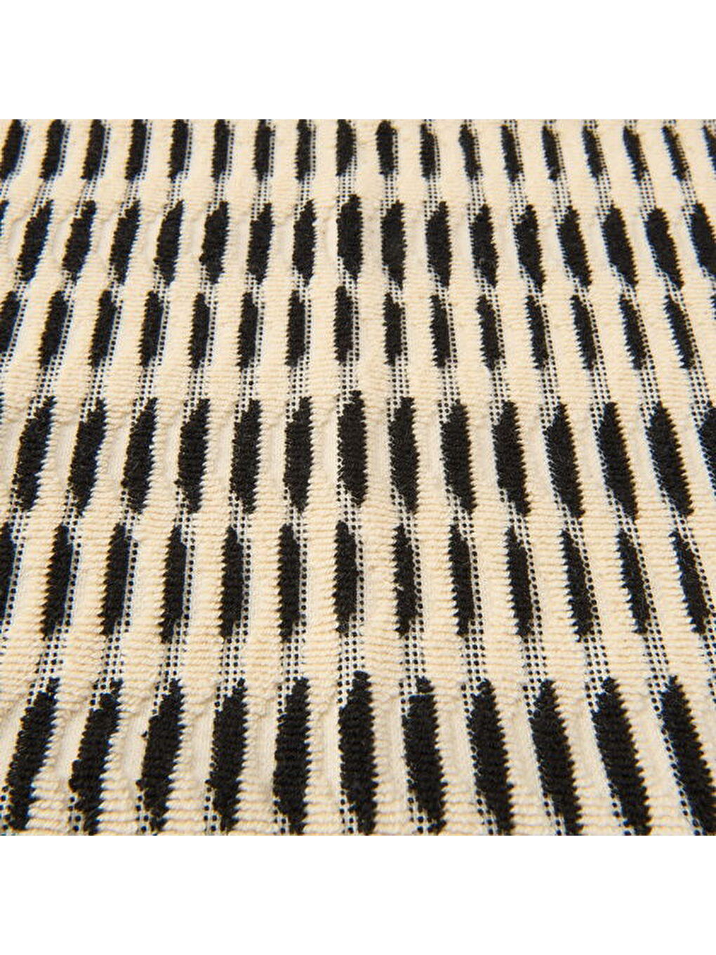 Lila Soft Greta El Havlusu - Ekru / Siyah - 30x50 cm-2