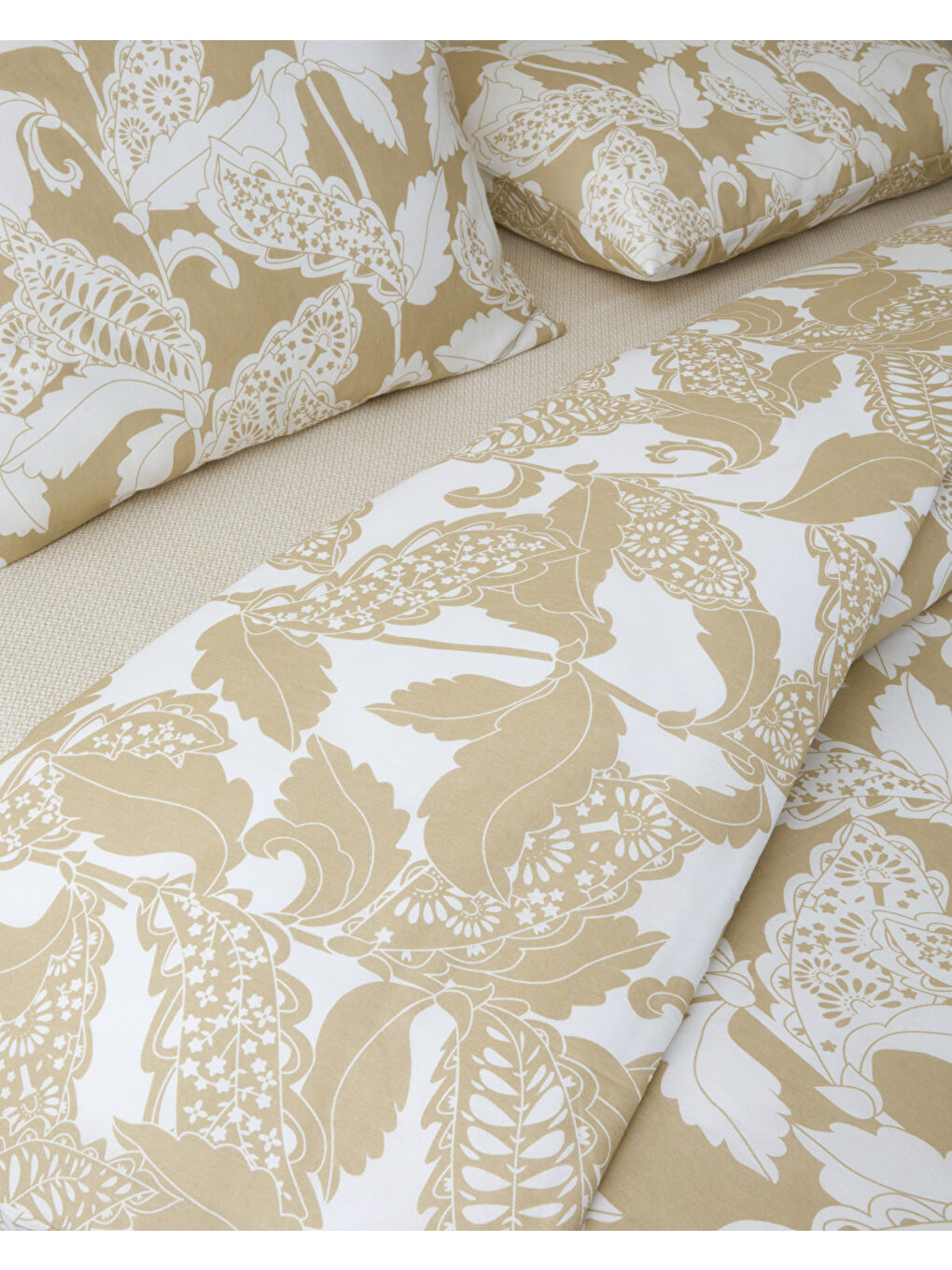 Gentle Swirl Kolay Ütülenir Çift Kişilik Nevresim Takımı 200x220 cm Sarı-4