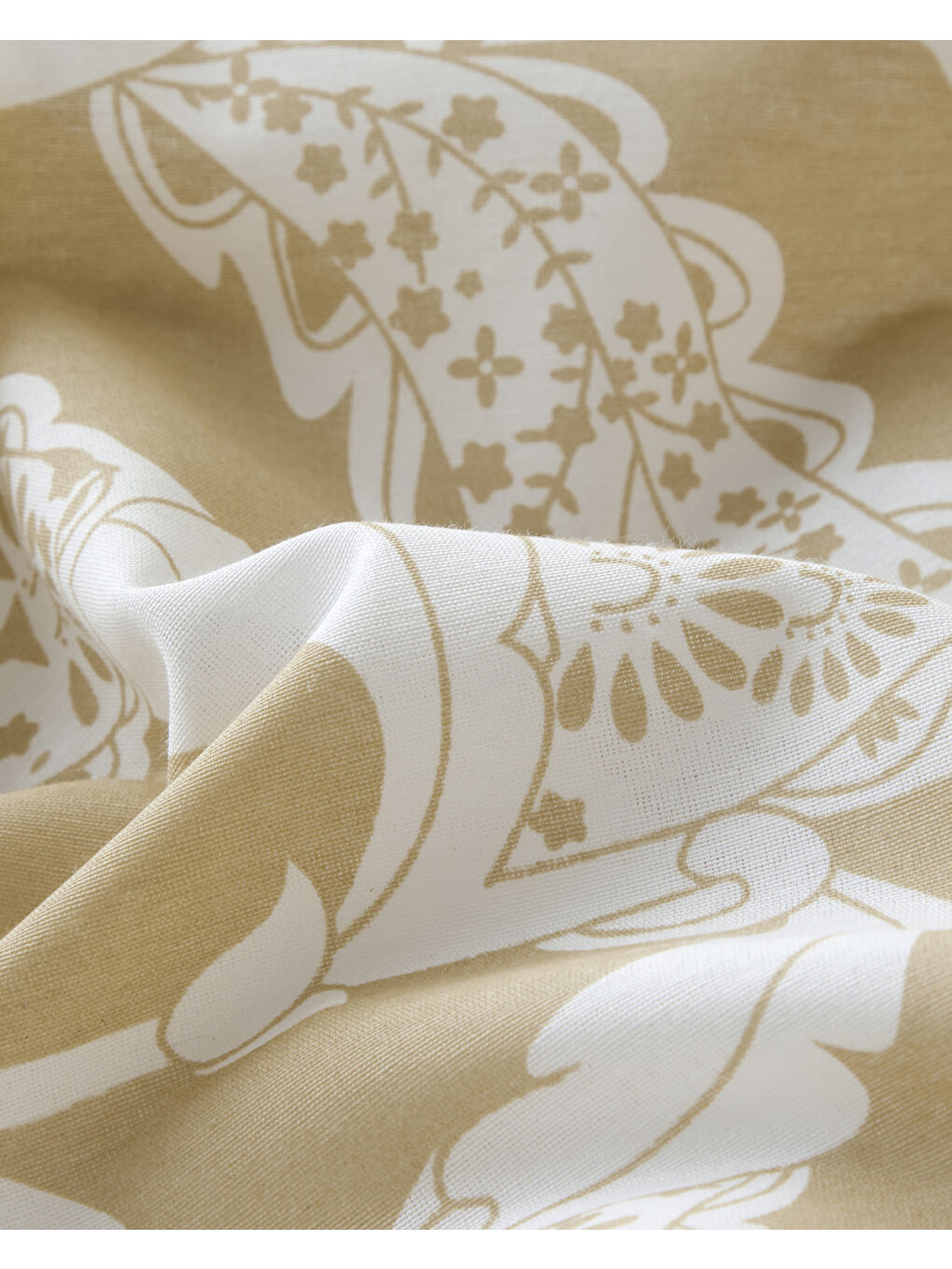 Gentle Swirl Kolay Ütülenir Çift Kişilik Nevresim Takımı 200x220 cm Sarı-6