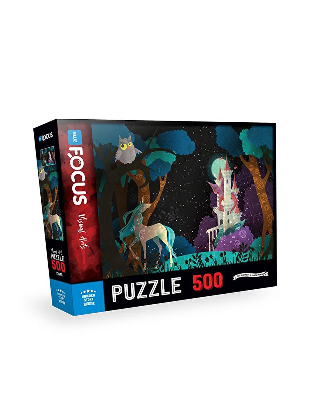 Blue Focus Karışık 500 Parça Puzzle - Tek Boynuzlu At Hikayesi (Unicorn Story) - 1