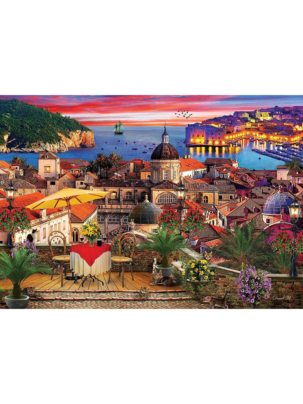 Art Puzzle Karışık 1000 Parça Puzzle Dubrovnik - 2