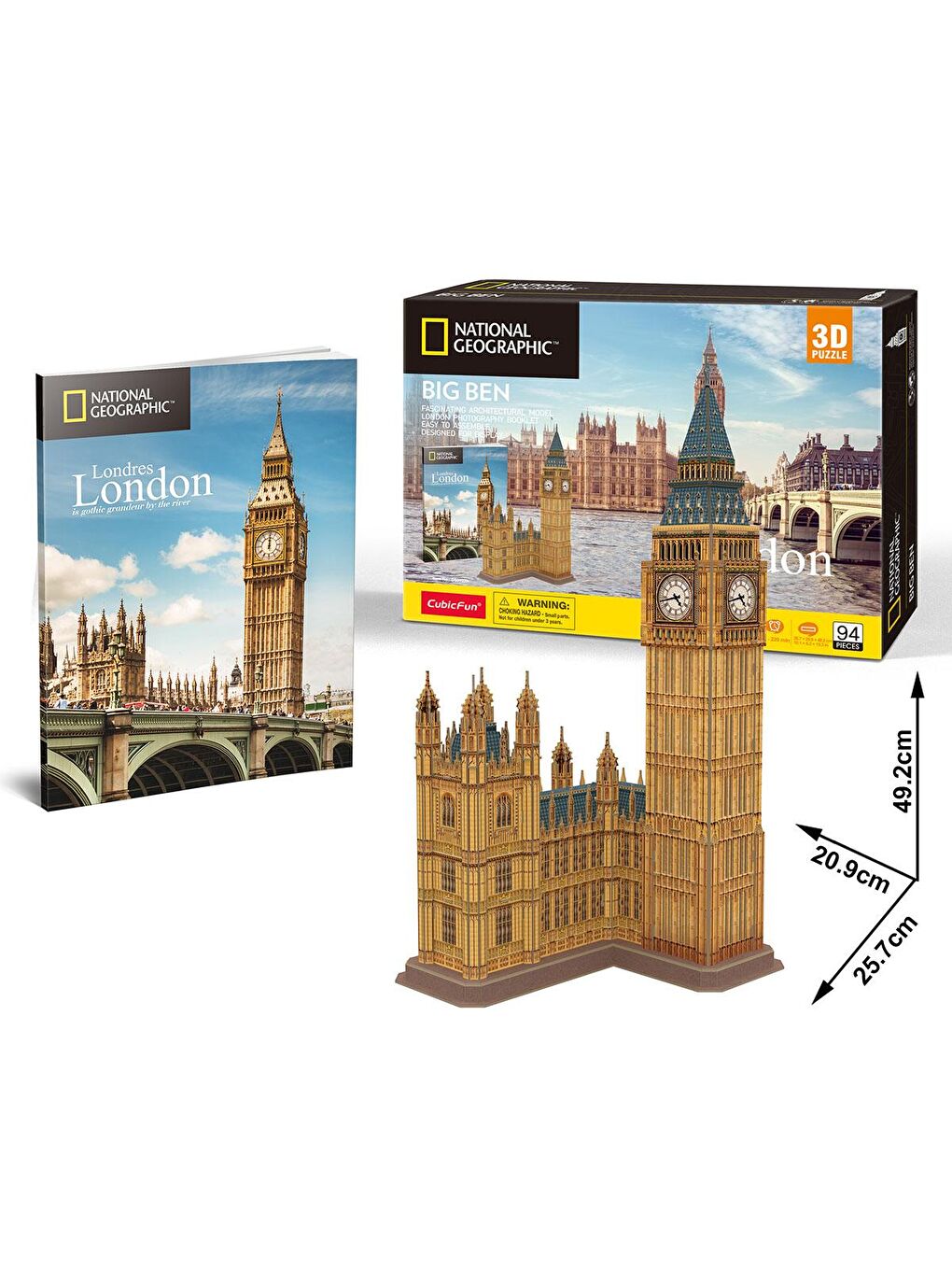 Cubic Fun Karışık 3D Puzzle National Geographic Serisi - Big Ben - 3