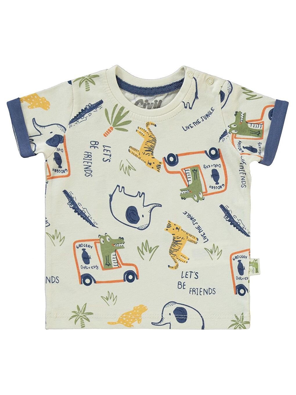 Baby Erkek Bebek Takım 6-18 Ay İndigo-1