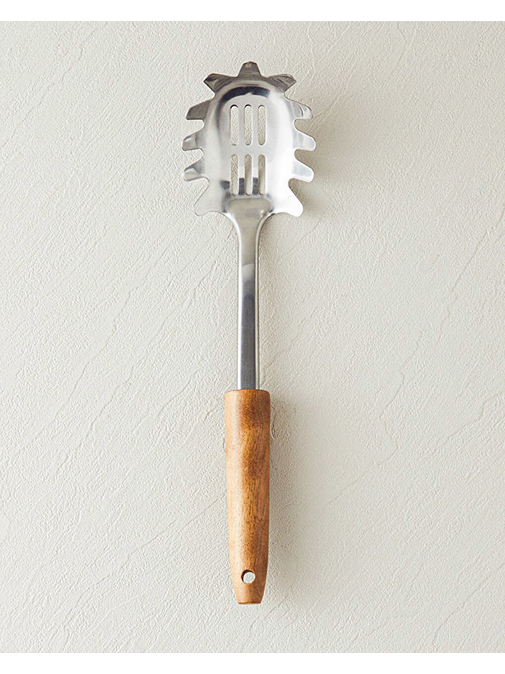 Kahverengi Woody Spaghetti Çelik Spagetti Kaşığı Kahve