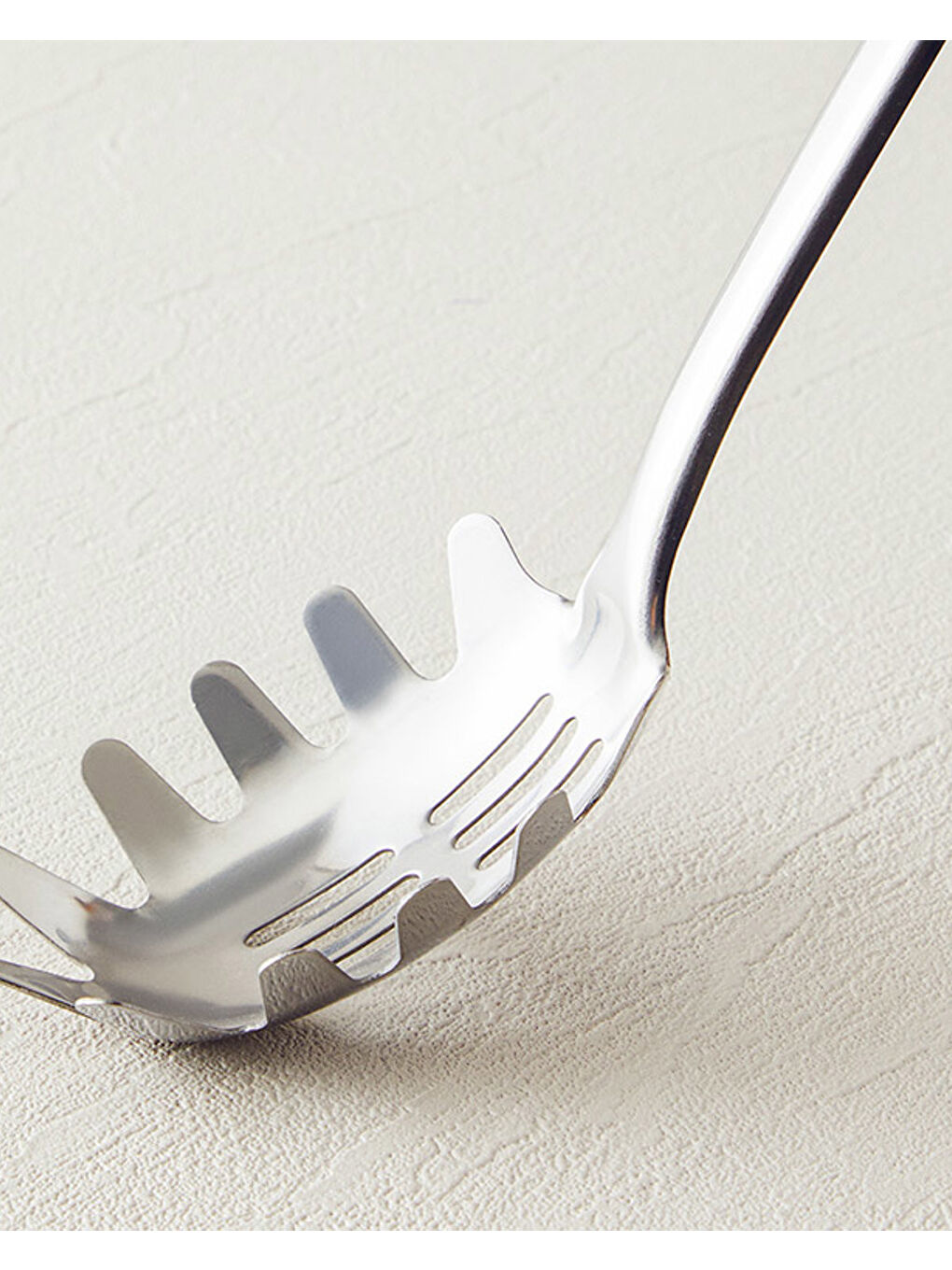 Kahverengi Woody Spaghetti Çelik Spagetti Kaşığı Kahve-1