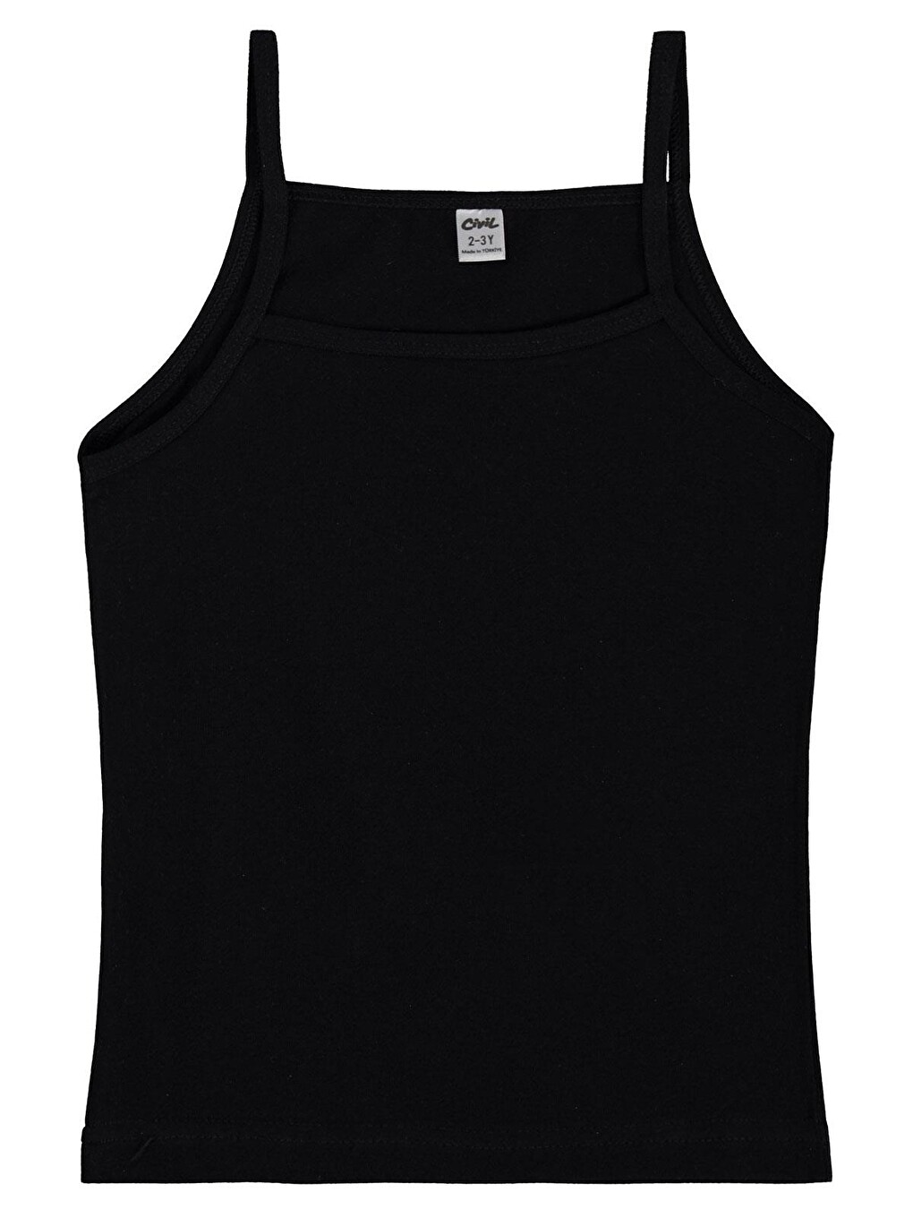 Girls Siyah-beyaz Basic 2-12 Yaş Kız Çocuk 2'li Atlet - Standart-1