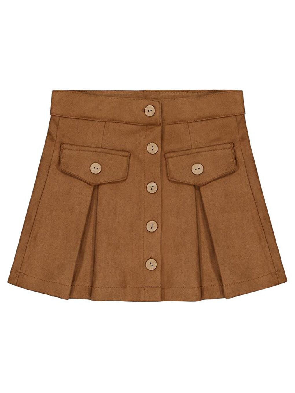 Kahverengi Girls 2-5 Yaş Etek-2