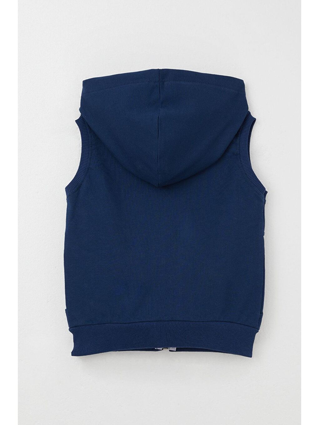 Erkek Çocuk Yelek Harf Nakışlı Fermuarlı Lacivert (3-6 Yaş)-1