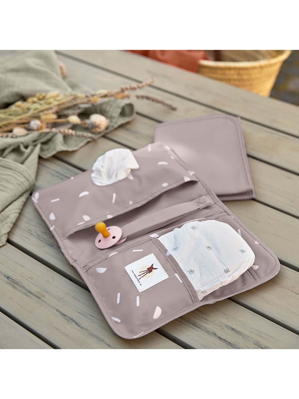 Lassig Changing Pouch Bebek Alt Değiştirme Organizer Taupe - 5