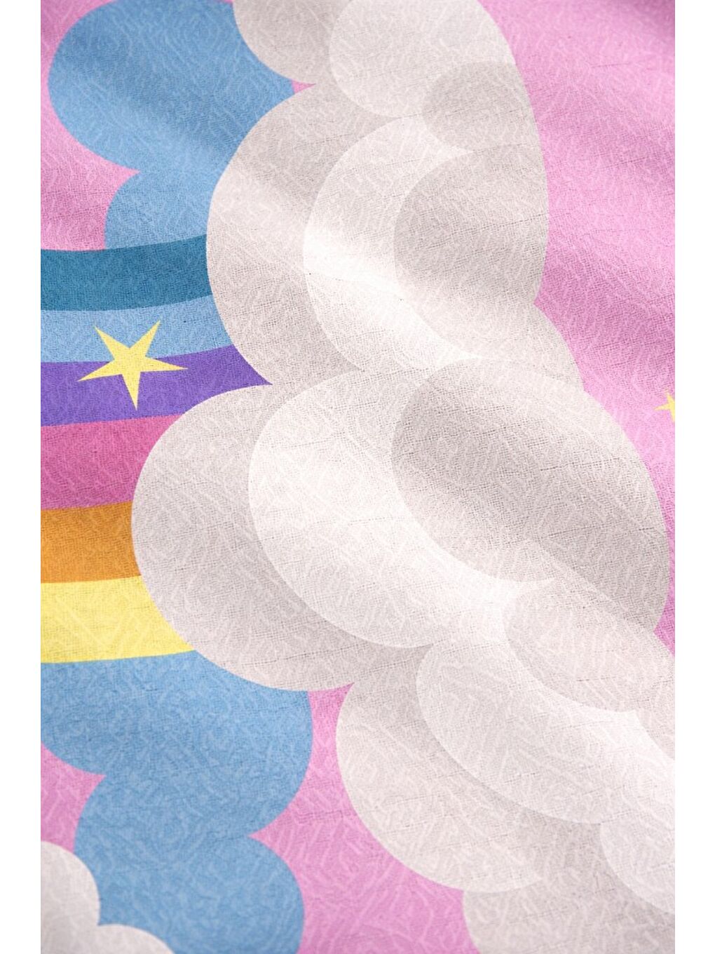 Pembe Tek Kişilik Pike 170x230 cm – Çocuk ve Genç Odaları İçin, Renkli Desenli-1