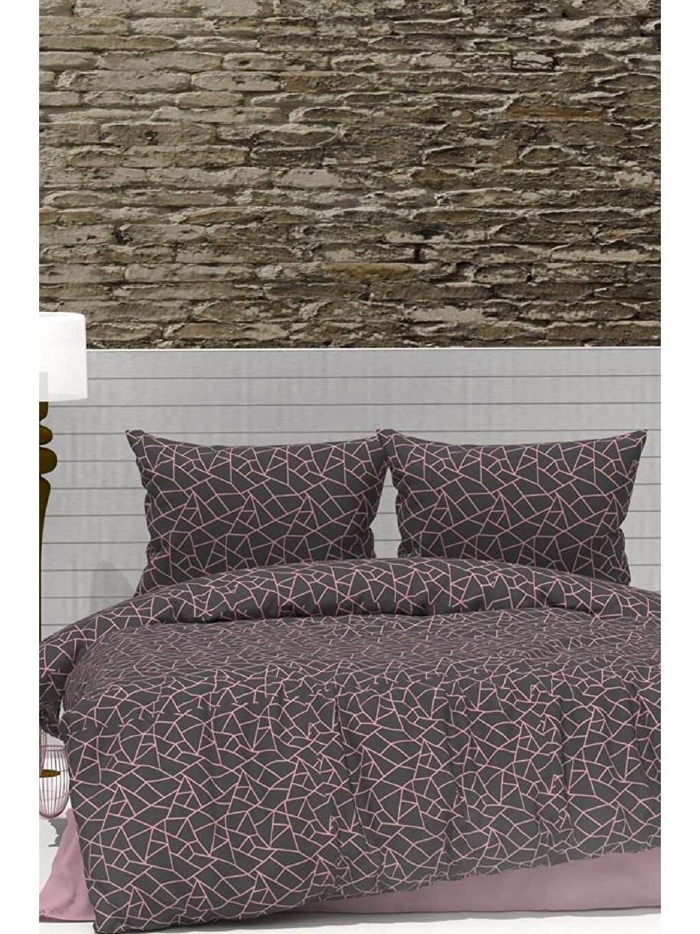 Pembe Tek Kişilik Nevresim Seti  - 23721