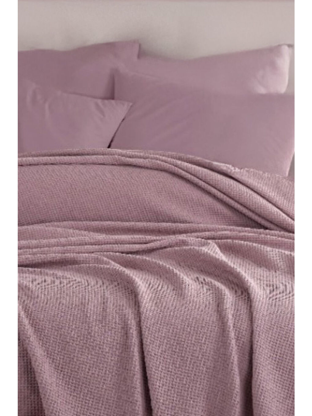 Ecocel Pike Örtü Battal King 240x230cm Karde Mürdüm-2