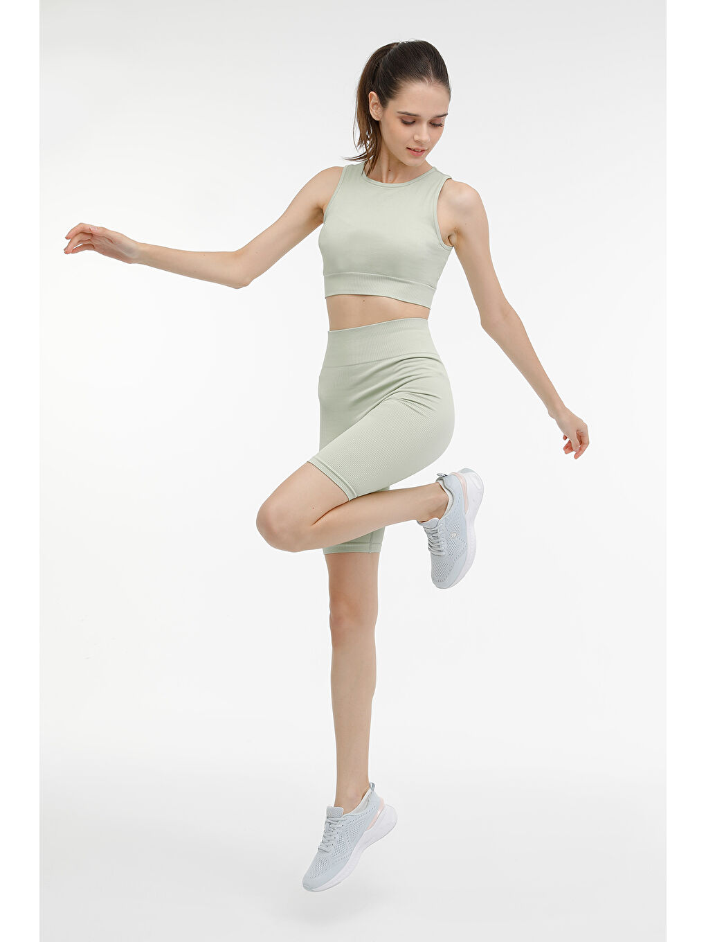 Yeşil WL VETA 10OD28 3FX PASTEL YESIL Kadın Atlet-3