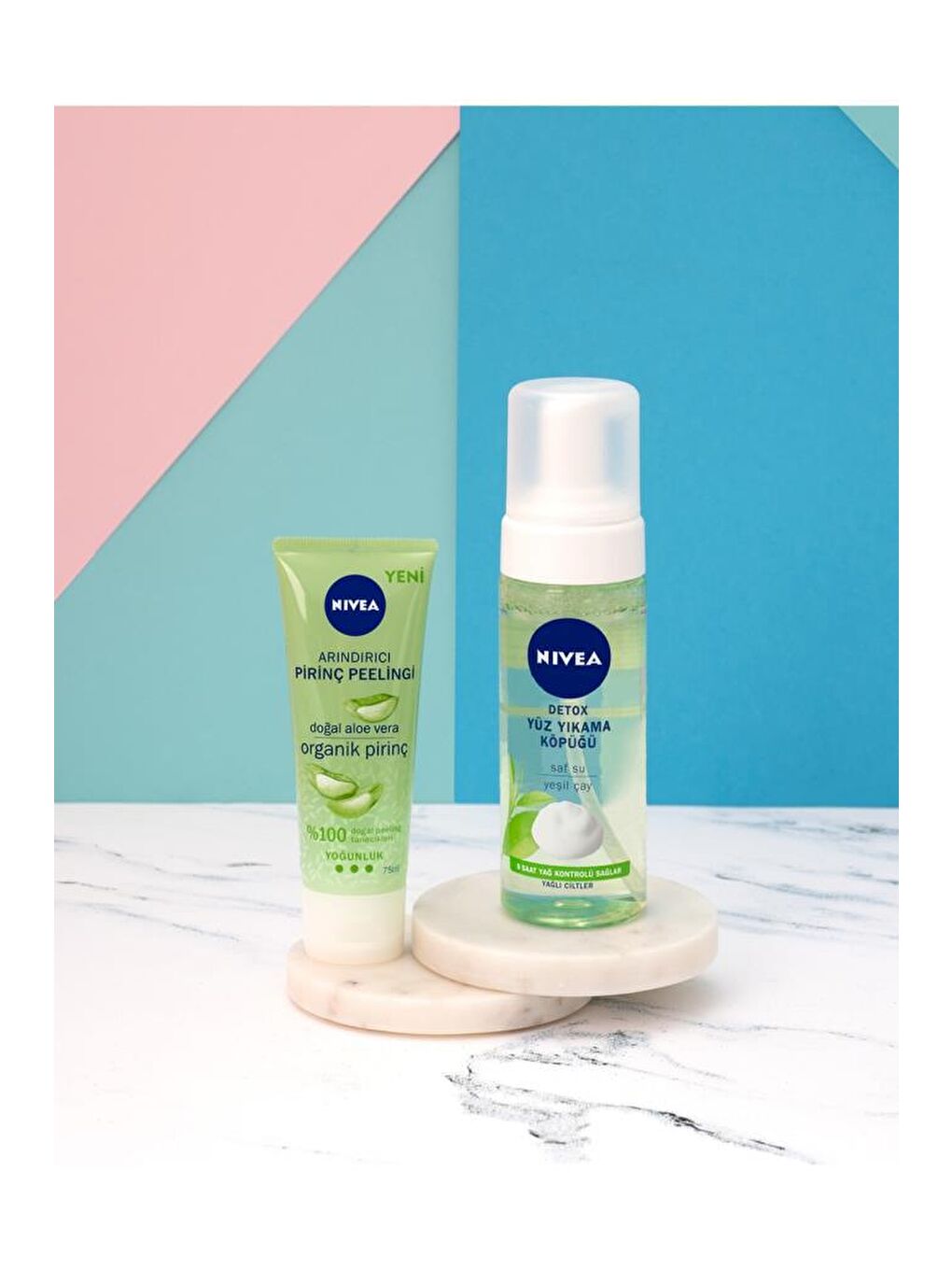 NIVEA Şeffaf Arındırıcı Organik Pirinç Peelingi Ve Yüz Temizleme Jeli, Aloe Vera Ile Yüz Bakım, 75 ml x2 Adet - 4