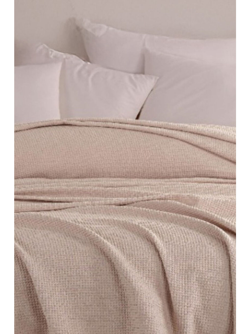 Ecocel Pike Örtü Battal King 240x230cm Karde Koyu Bej-1