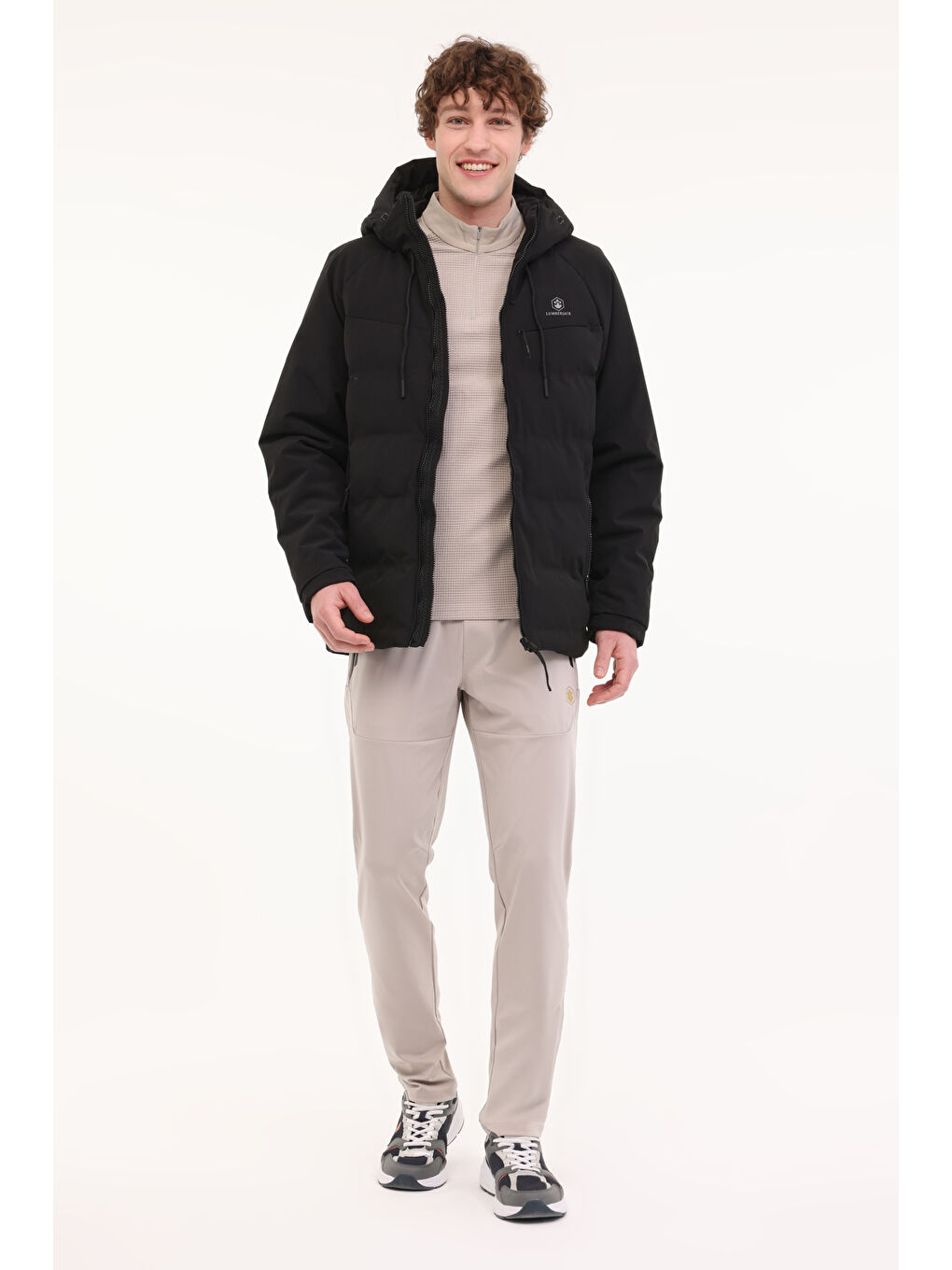 ML ACELIN COAT 4PR Siyah Erkek Kısa Kaban-2