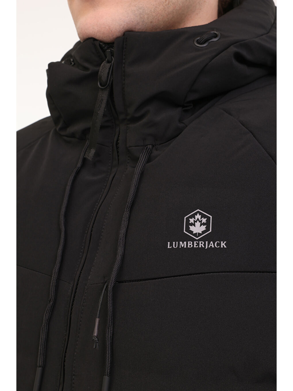 ML ACELIN COAT 4PR Siyah Erkek Kısa Kaban-3