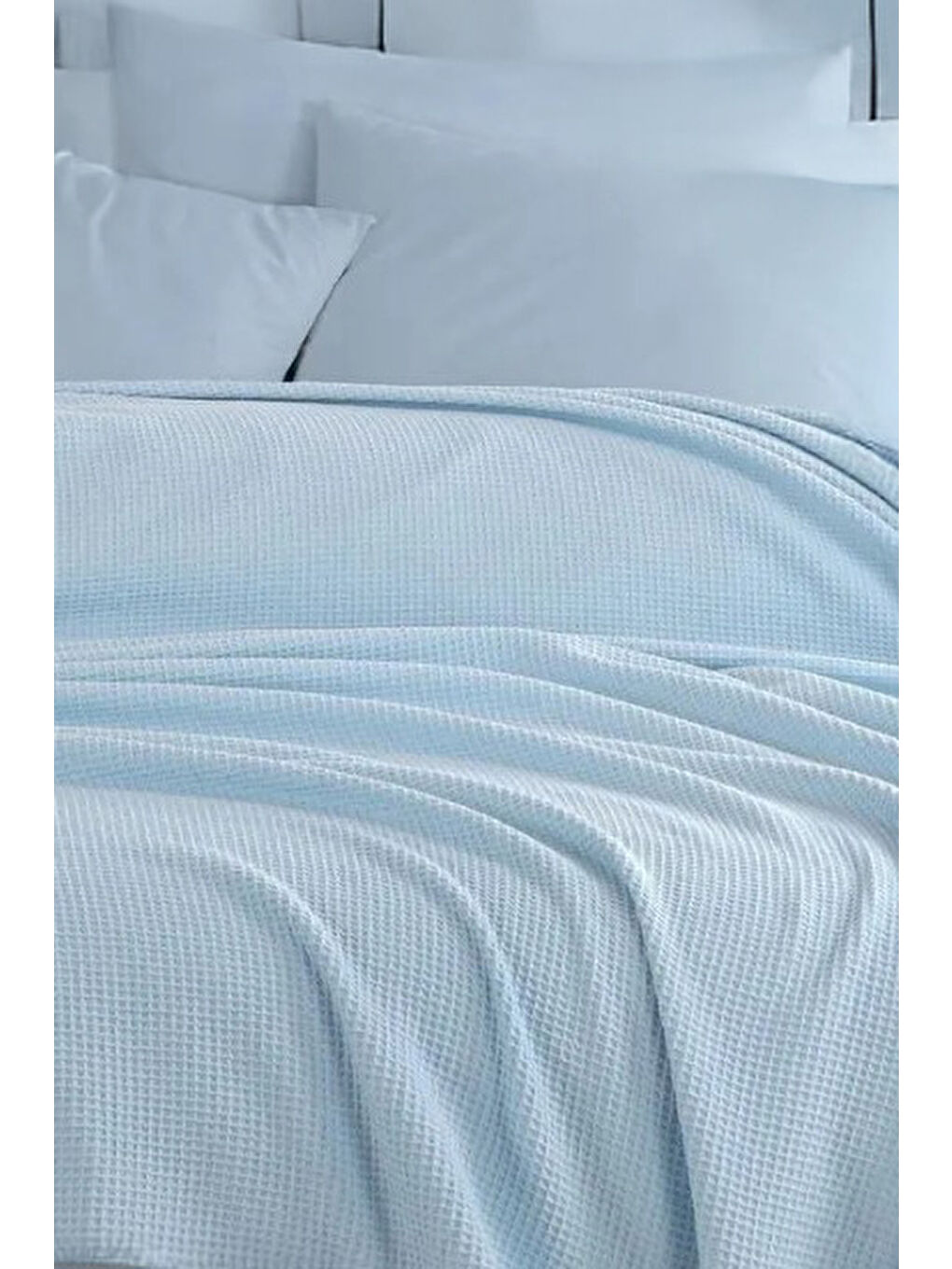 Ecocel Pike Örtü Battal King 240x230cm Karde BebeMavi-2