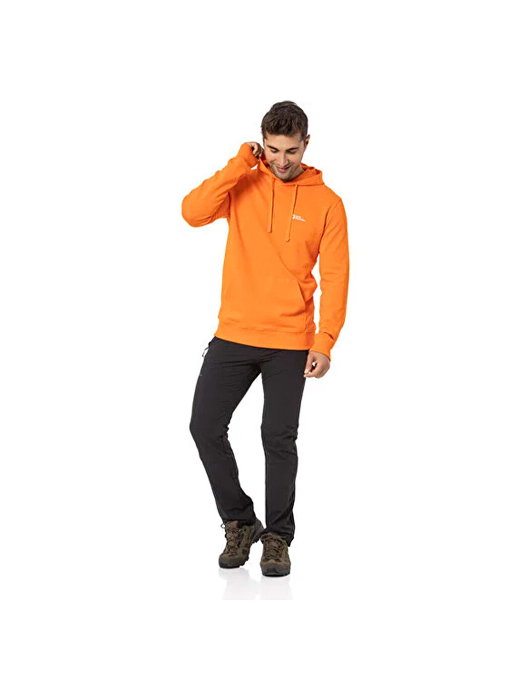 Tommy Hoody Erkek Turuncu Kapüşonlu Sweatshirt-2