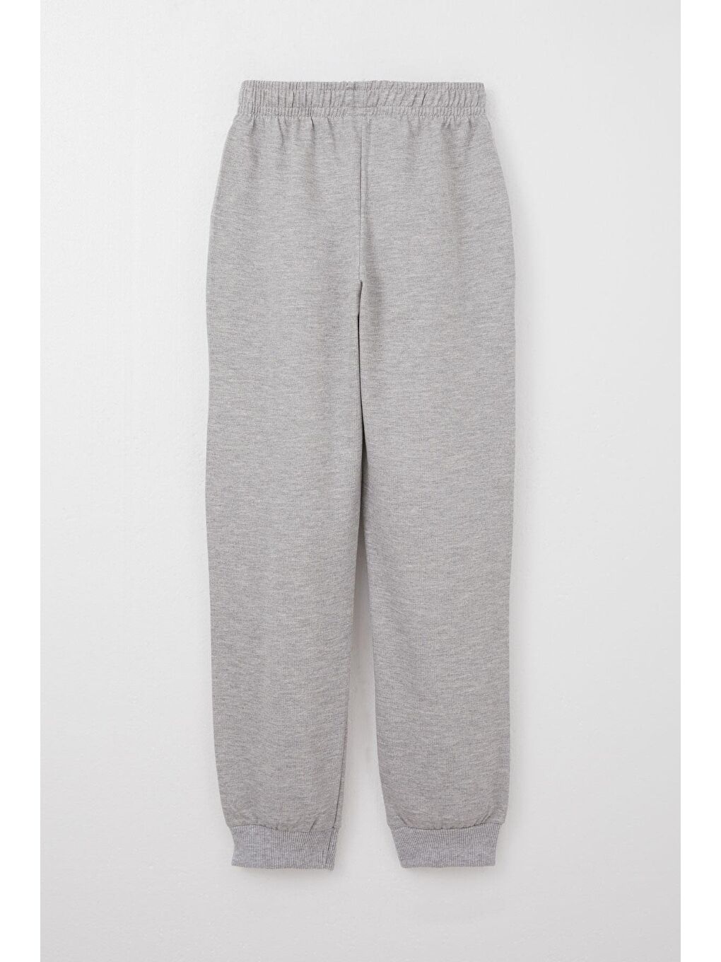 Erkek Çocuk Alt Cepli Bağcık Aksesuarlı Armalı Açık Gri Melanj (5-9 Yaş)-1