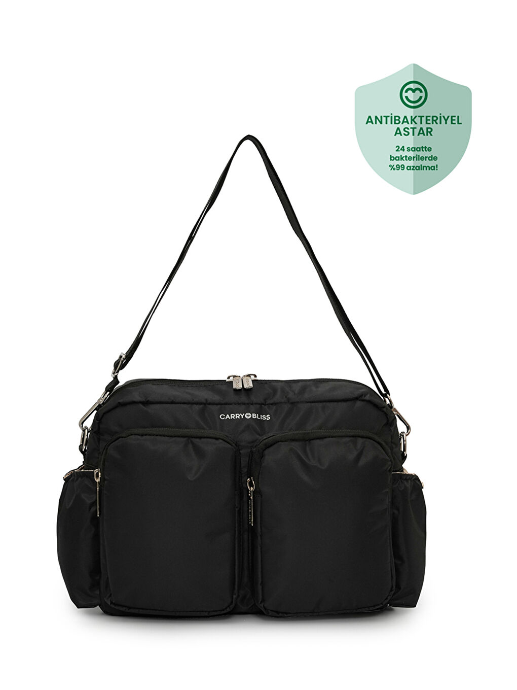 DuoPack Antibakteriyel Astarlı Çok Gözlü Anne Bebek Çantası
