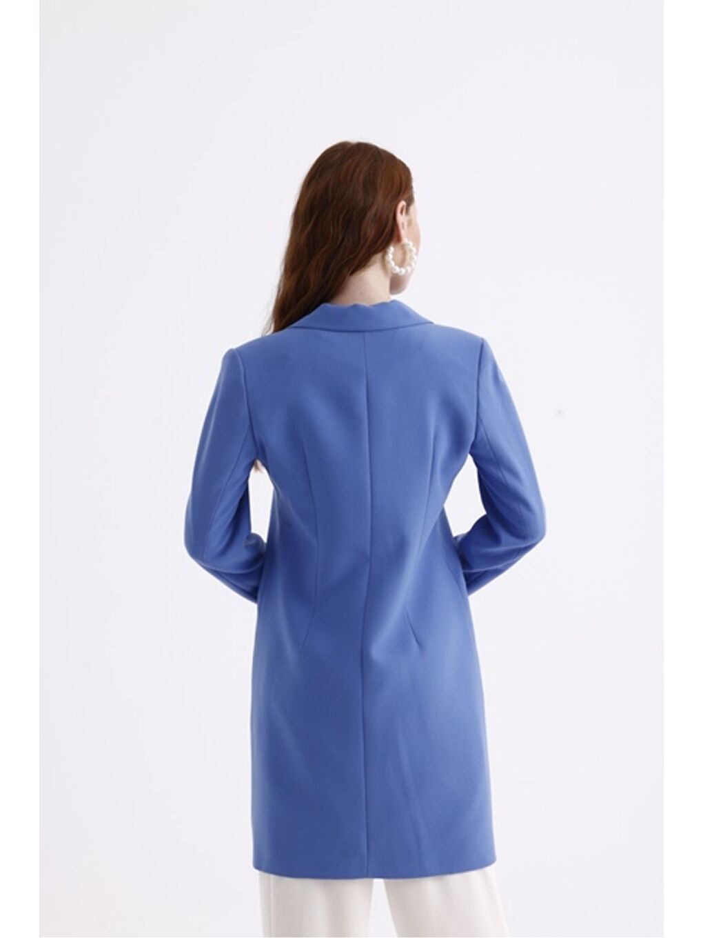 Mizalle Taş Detaylı Mavi Ceket - 3
