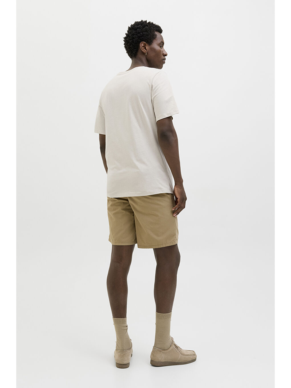 Bej Jjjaxon Pamuklu Regular Fit Logo Baskılı T Shirt 12269390-3