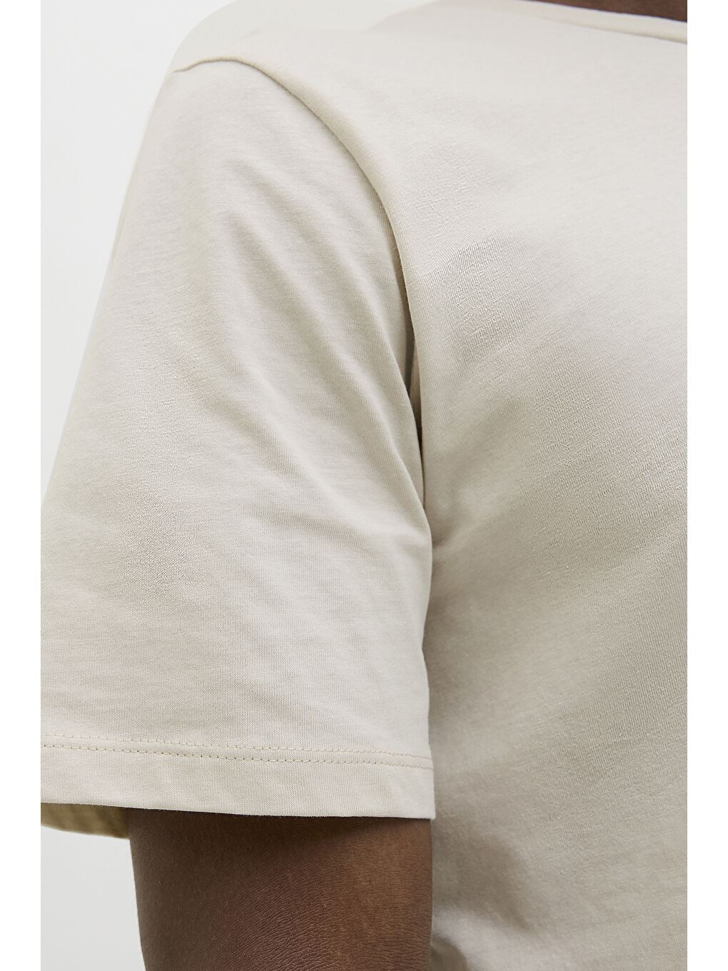 Bej Jjjaxon Pamuklu Regular Fit Logo Baskılı T Shirt 12269390-4