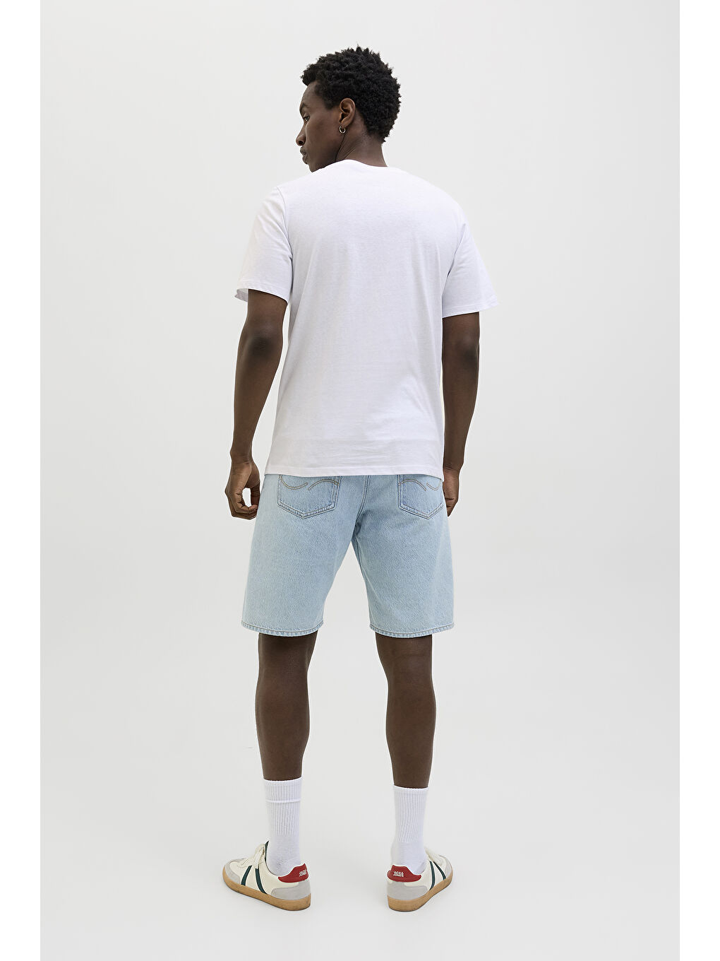 Beyaz Jjjaxon Pamuklu Regular Fit Logo Baskılı T Shirt 12269390-3