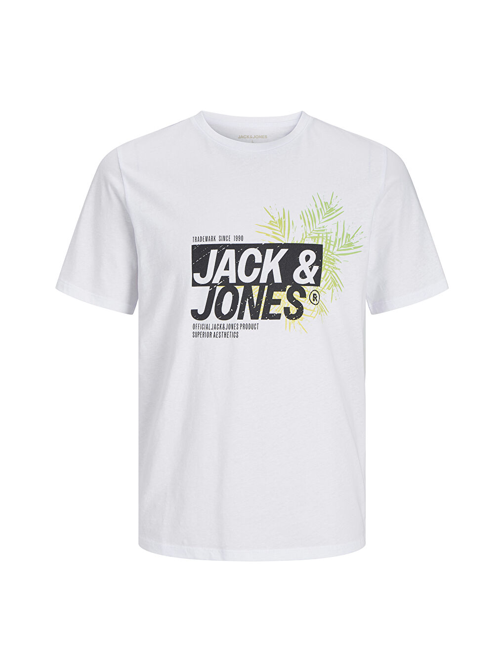 Beyaz Jjjaxon Pamuklu Regular Fit Logo Baskılı T Shirt 12269390-6