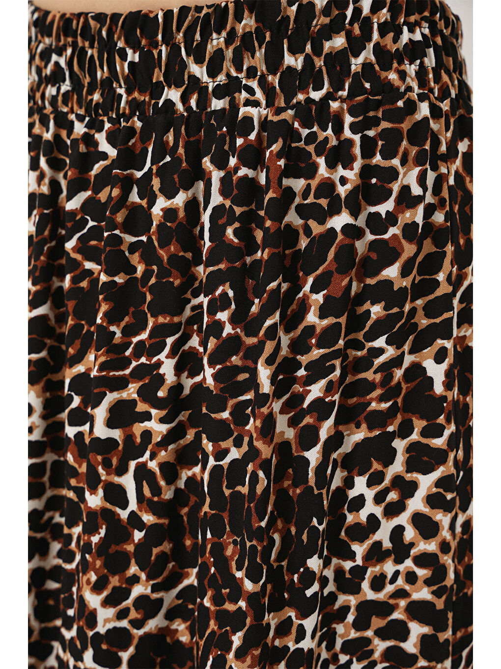 1898 Desenli Uzun Etek - C. Kahverengi-5