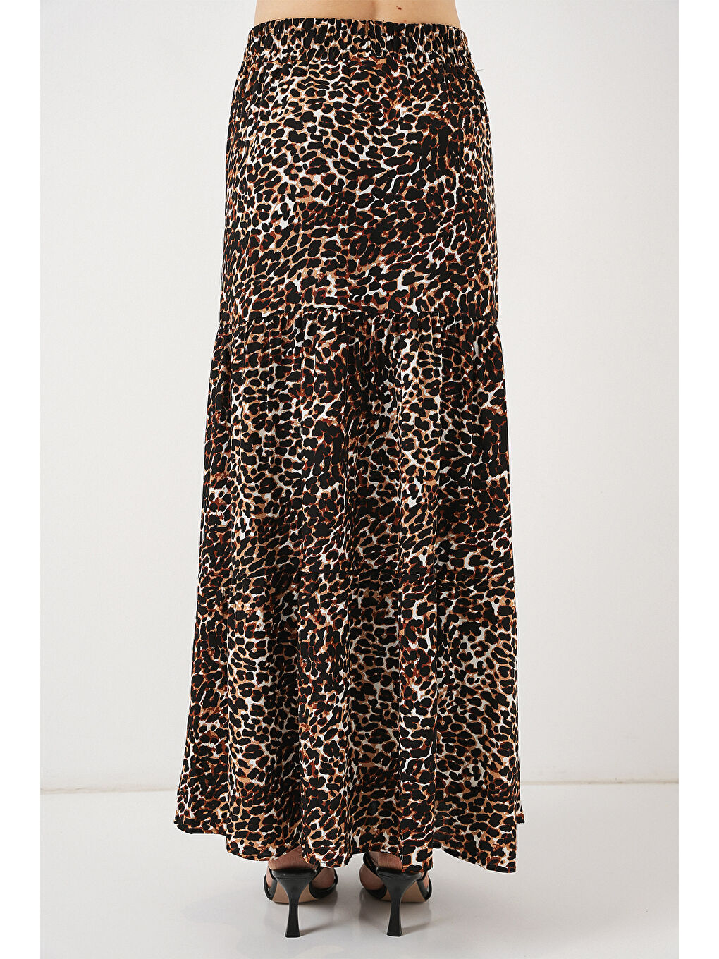 1898 Desenli Uzun Etek - C. Kahverengi-6