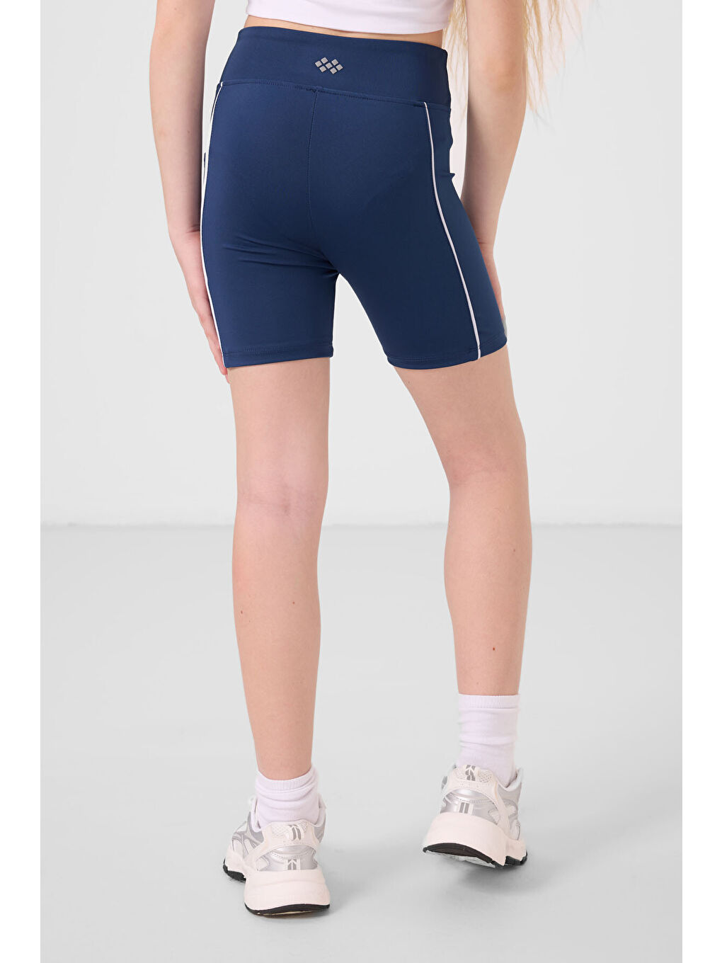 Lacivert Parlament Esnek Standart Fit Basic Performans Kız Çocuk Tayt - 75189-4