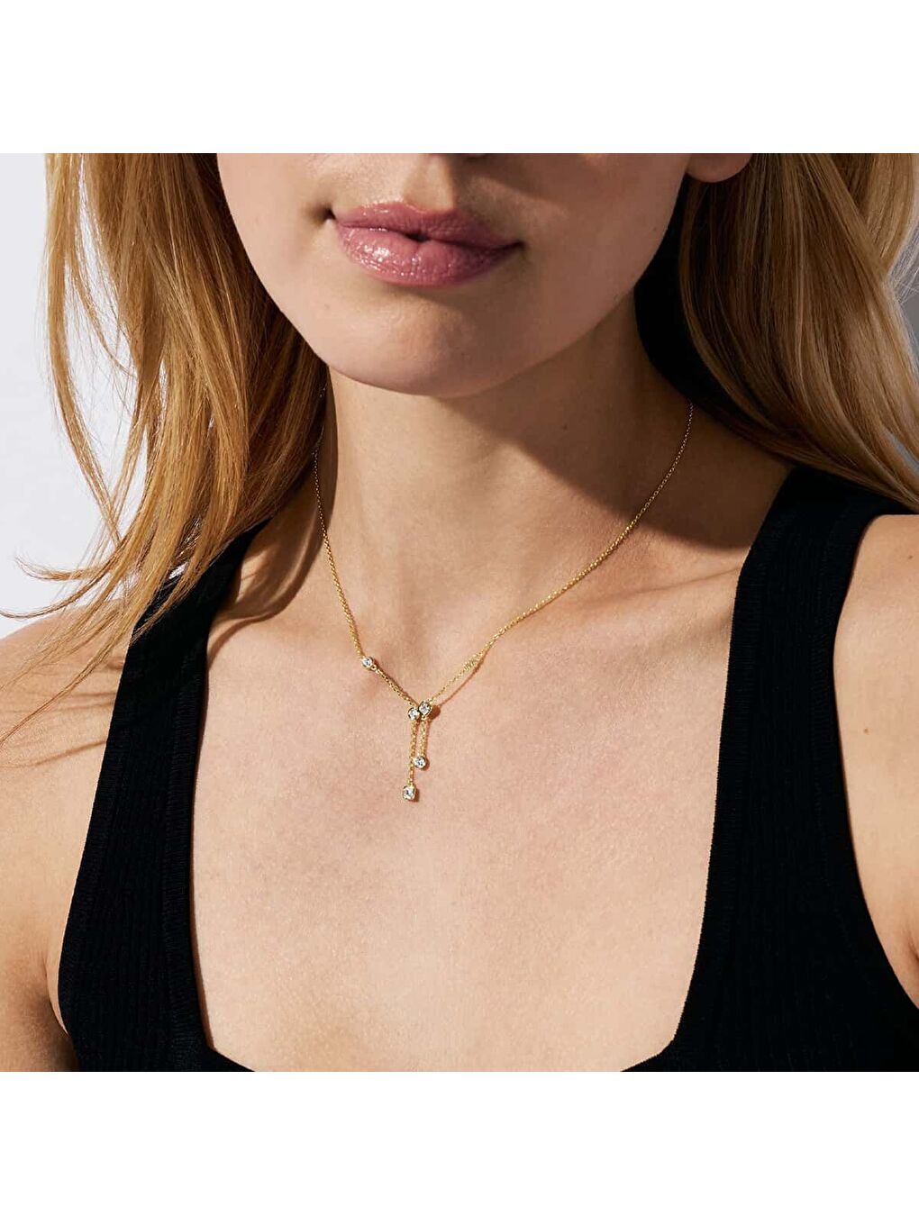 Sarı MKC1769-710 Kadın Kolye-2