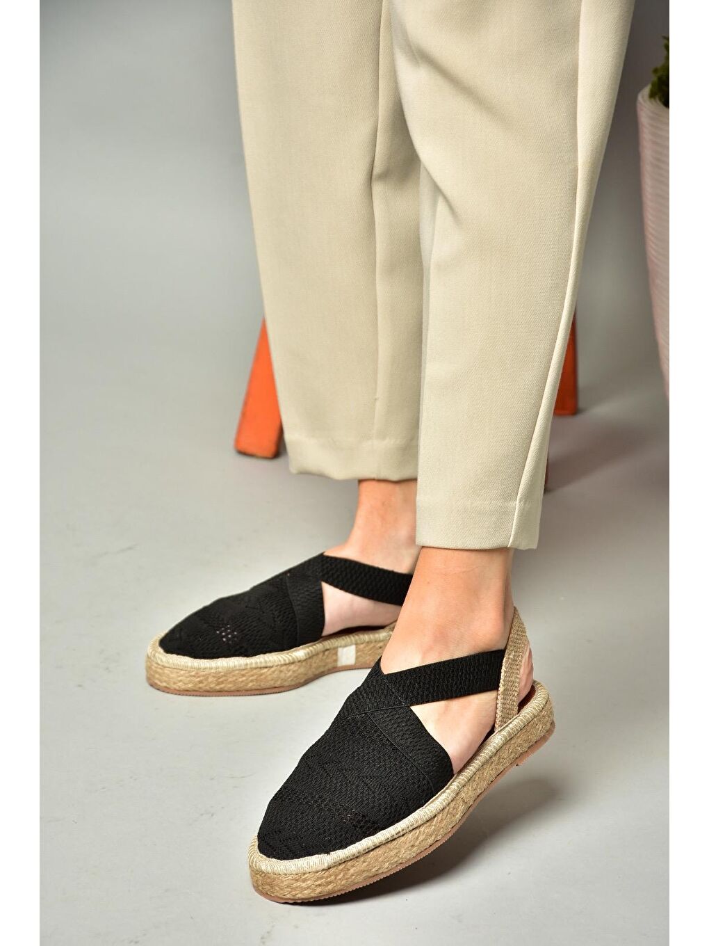 S4040101 Siyah Kadın Sandalet-6