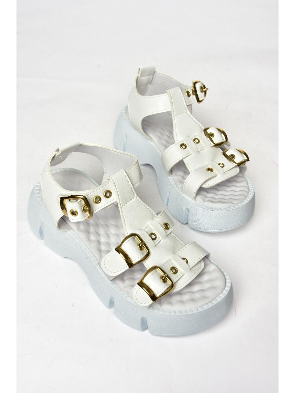 S9739662 Beyaz Kadın Sandalet-2