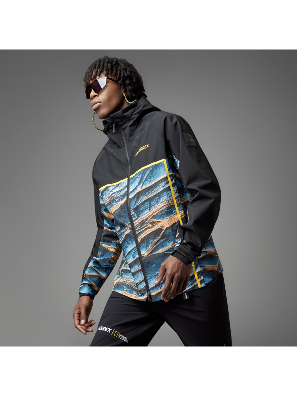 National Geographic Erkek Siyah Kapüşonlu Mont