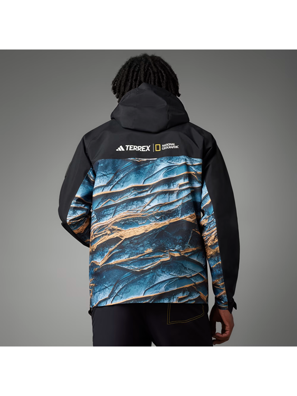 National Geographic Erkek Siyah Kapüşonlu Mont-1