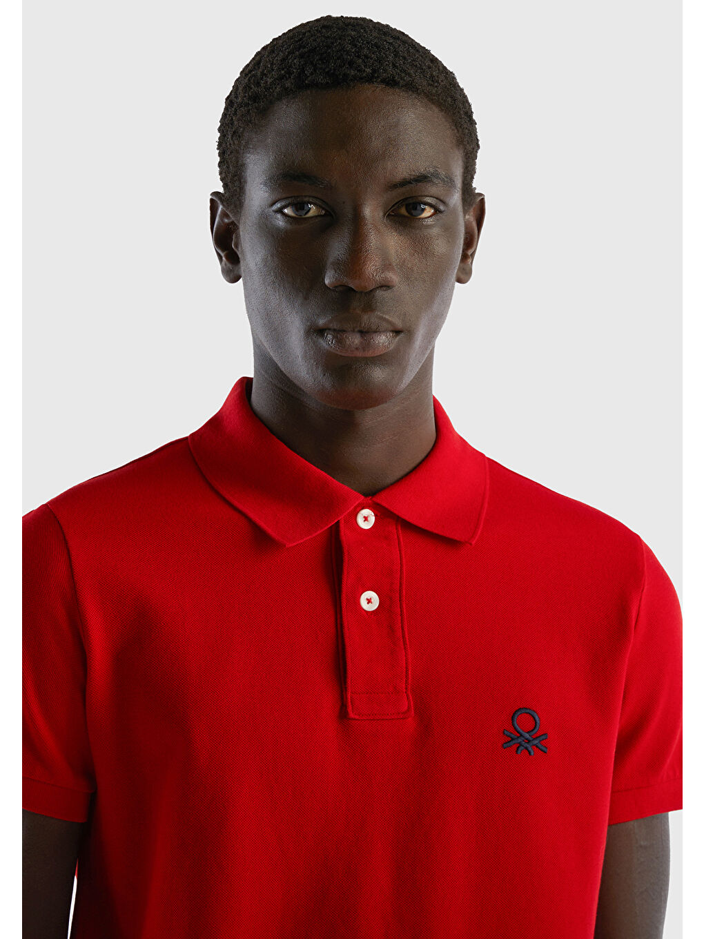 Erkek Kırmızı Slim Fit Kısa Kollu Polo Tişört-4