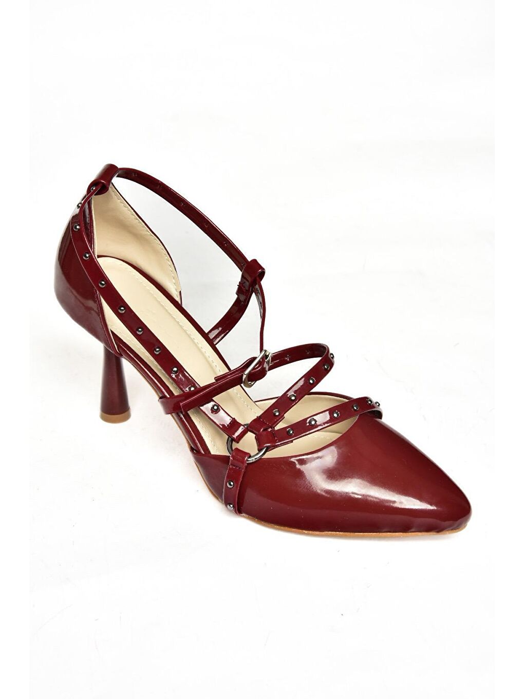 S5182033 Bordo Kadın Topuklu Ayakkabı-1