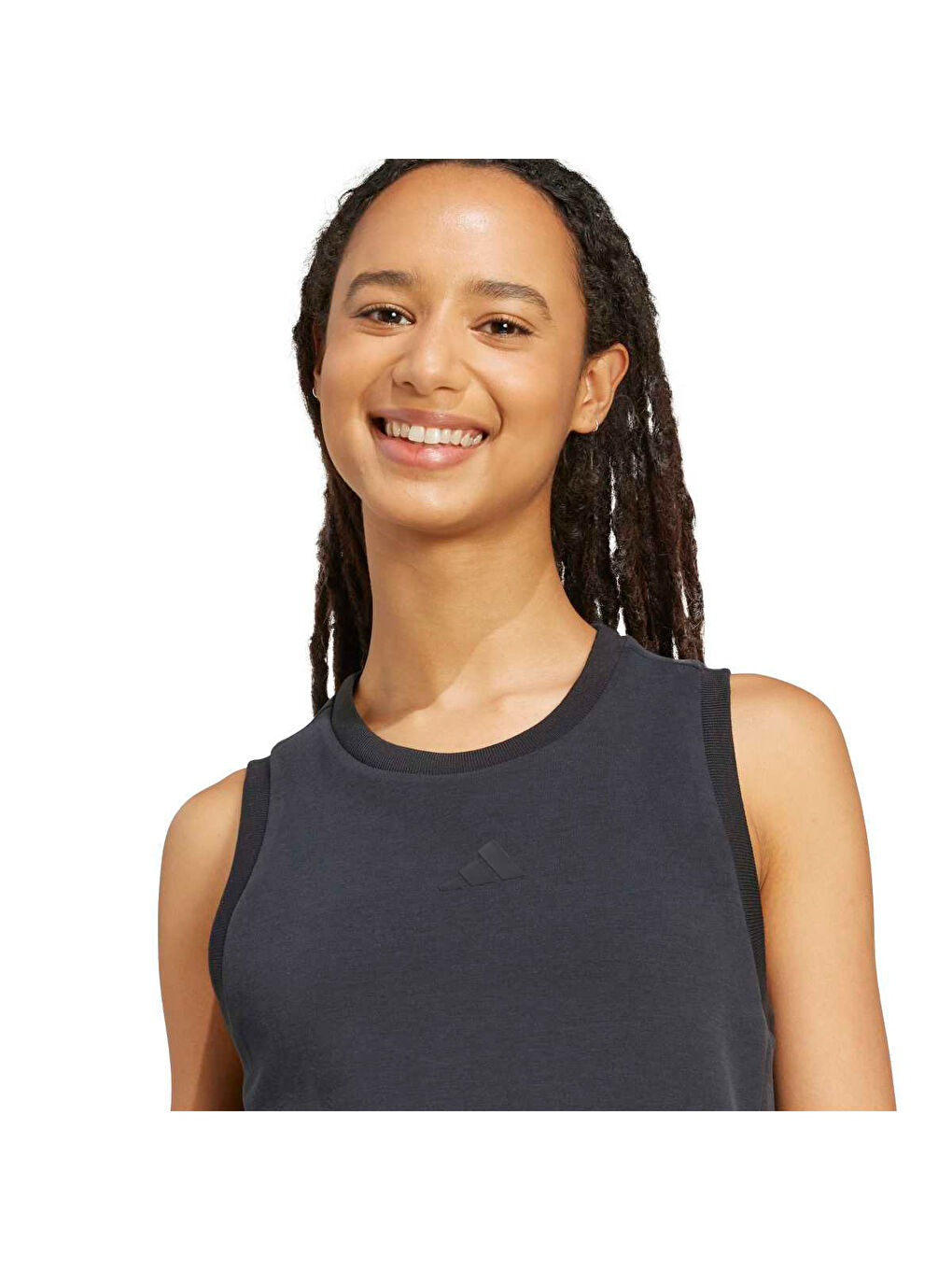 Soft Lux Kadın Siyah Yuvarlak Yaka Atlet-2