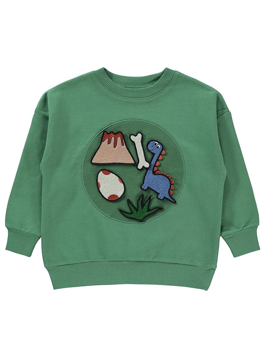 Erkek Çocuk Sweatshirt 3-7 Yaş Haki