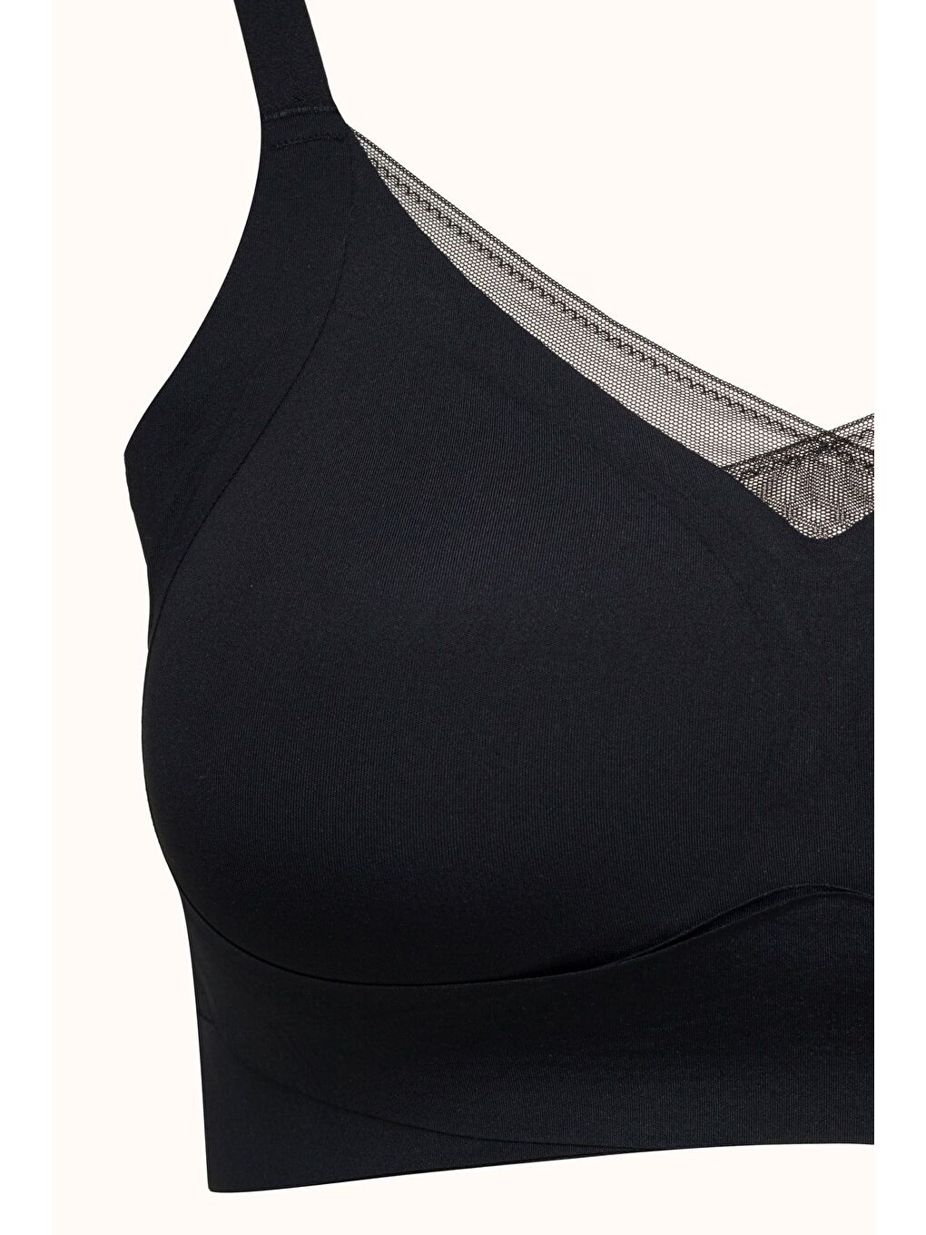 Balensiz Dikişsiz Lazer Kesim Pedli Sütyen Cc419 Siyah-1