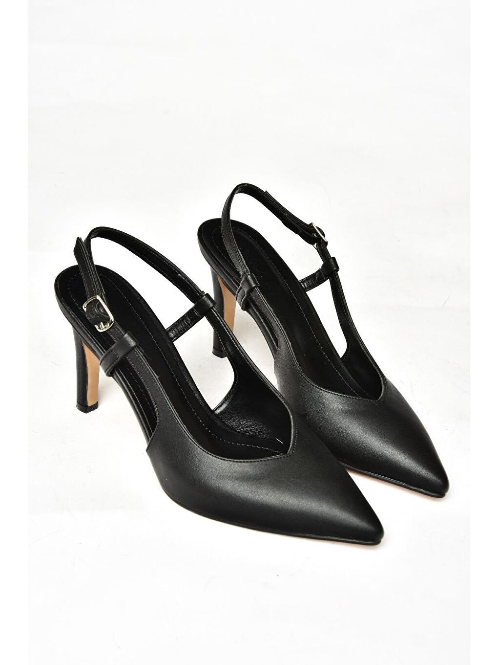 S4044109 Siyah Kadın Topuklu Ayakkabı-2