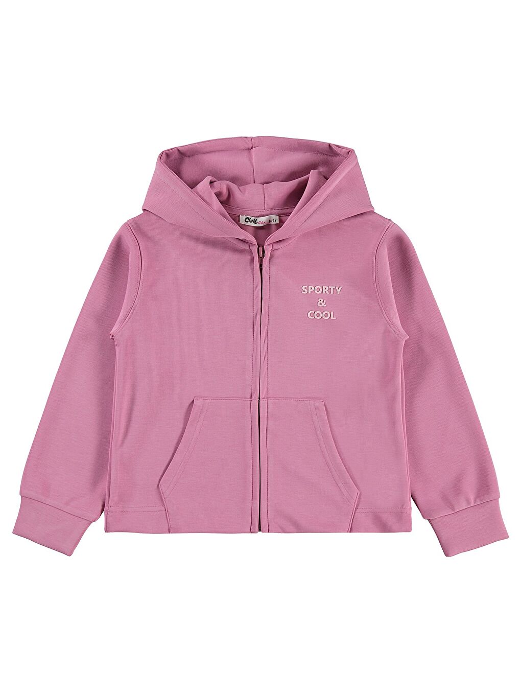 Girls Sporty&Cool Baskılı 6-9 Yaş Hırka - Pembe