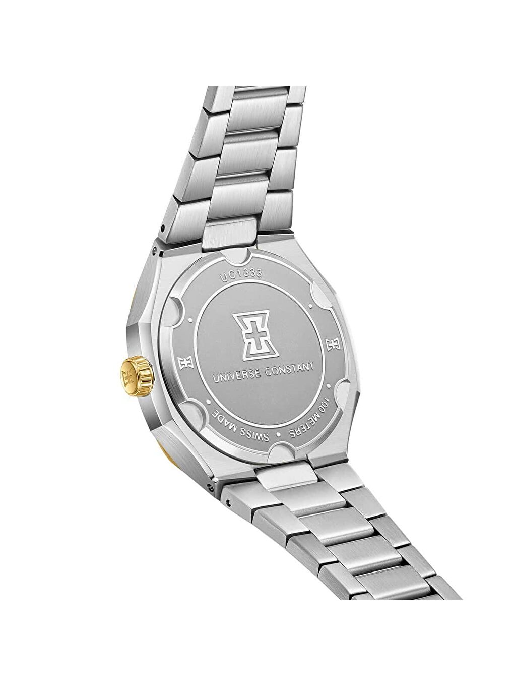 Sarı UC1333 Pırlantalı Kadın Kol Saati-1